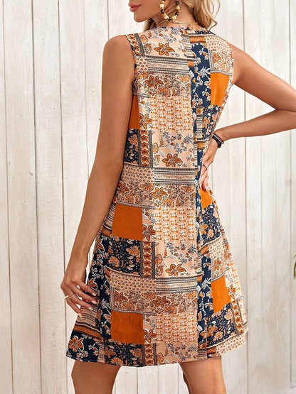 Spring And Summer Women's Clothing Women's Trendy Short Vest Printed Dress apparels & accessories