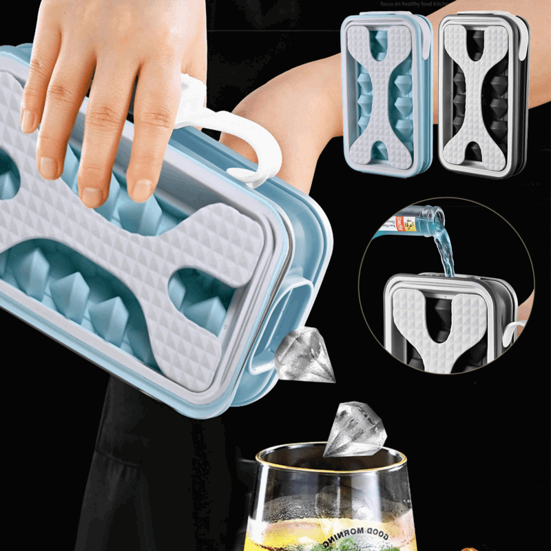 2in1 Portable Silicone Ice Ball Mold Ice Maker 0