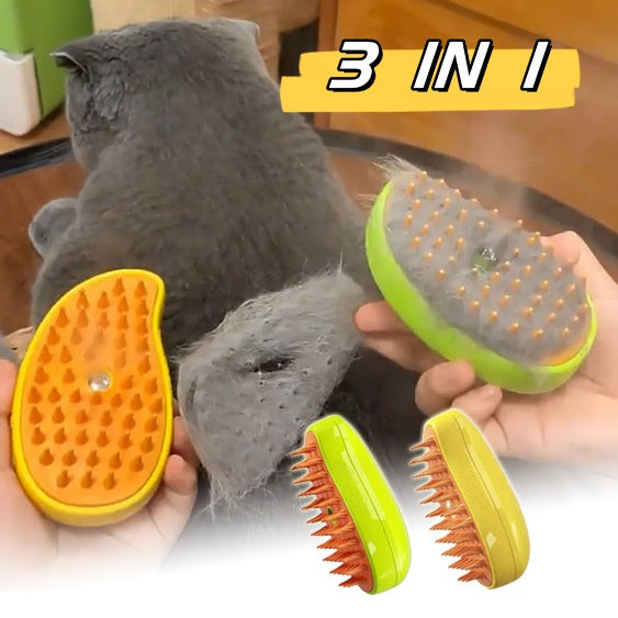 3 In 1 Steam Pet Brush Electric Spray Massage Brush Pet brush