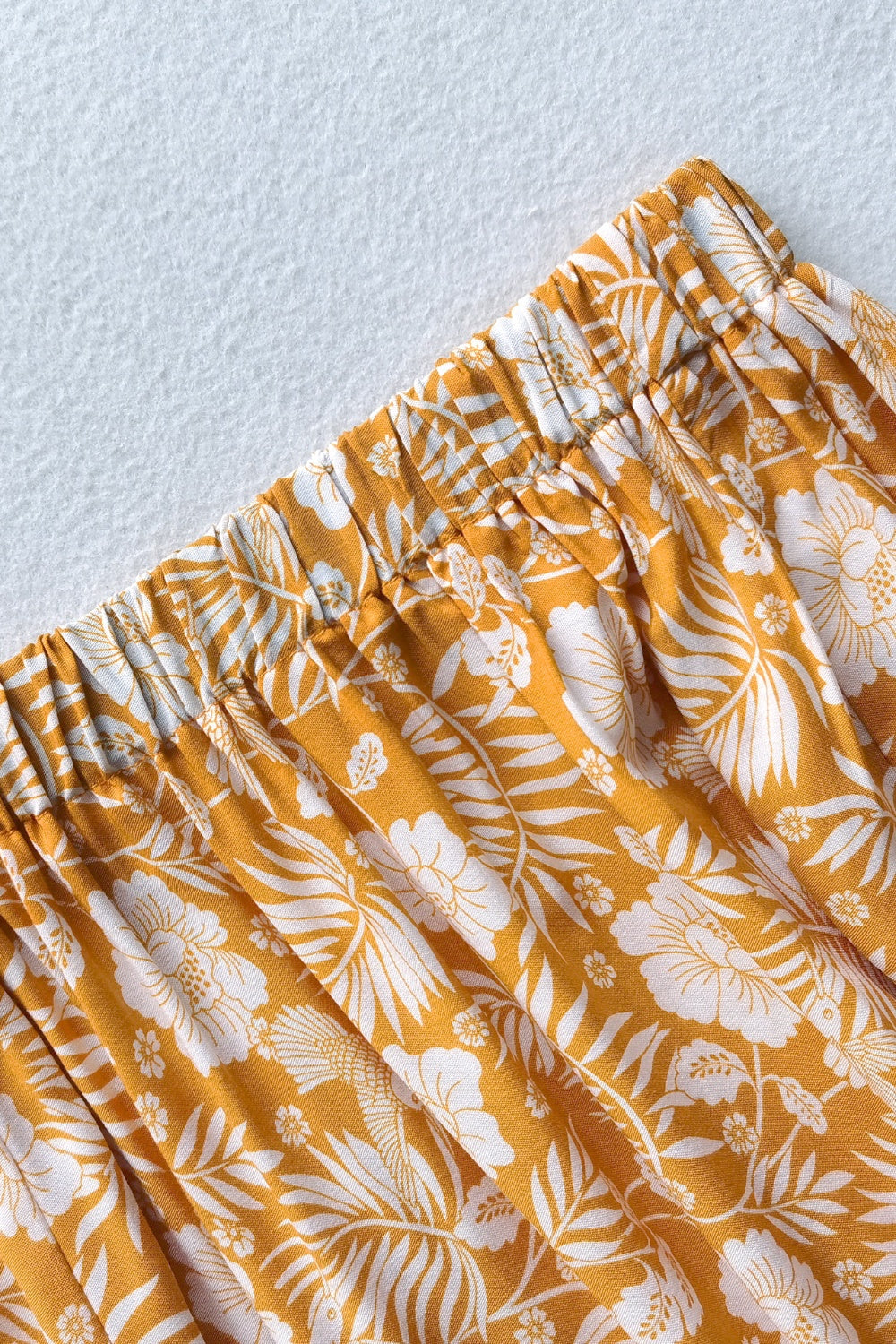 Printed Half Sleeve Top and Slit Skirt Set apparel & accessories