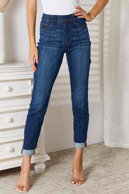 Judy Blue Full Size Skinny Cropped Jeans Bottom wear