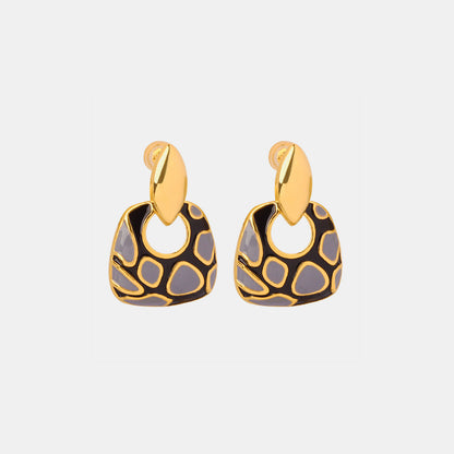 Copper Oil Drip Earrings apparel & accessories