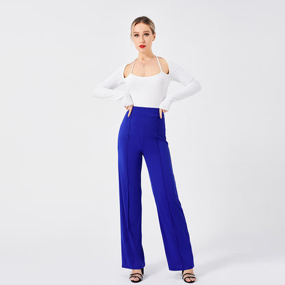 Solid Color Casual Pants Slim, High-waisted Bell Bottoms apparels & accessories