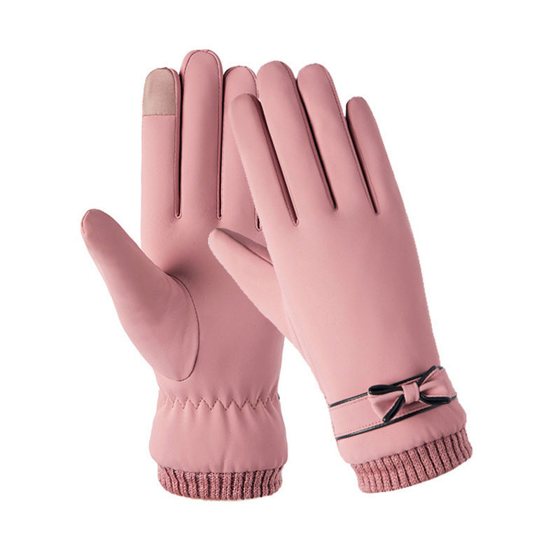 Gloves Women's Skin-feeling Fabric Soft And Windproof apparels & accessories