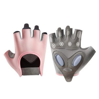 Women's Half Finger Training Thickened Liquid Silicone Fitness Gloves apparels & accessories