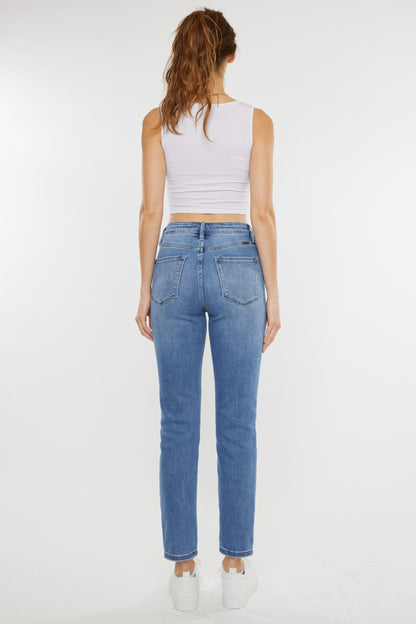 Kancan Full Size Cat's Whiskers High Waist Jeans apparel & accessories