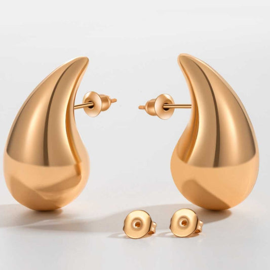 Big Size Water Drop Brass Earrings apparel & accessories