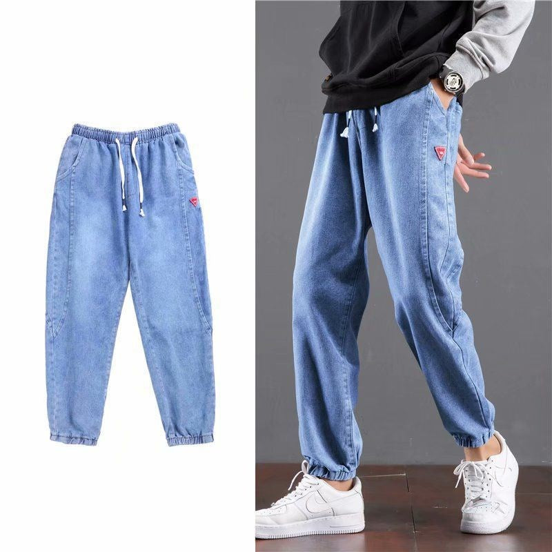 Jeans men's trendy brand loose men's clothing