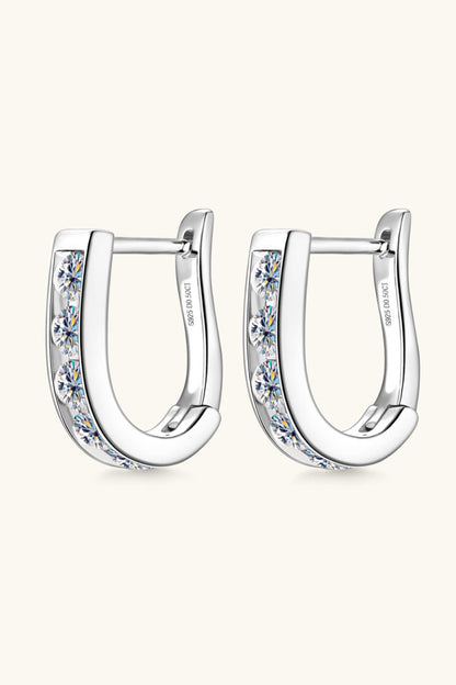 1 Carat Moissanite Sterling Silver Earrings set apparel & accessories