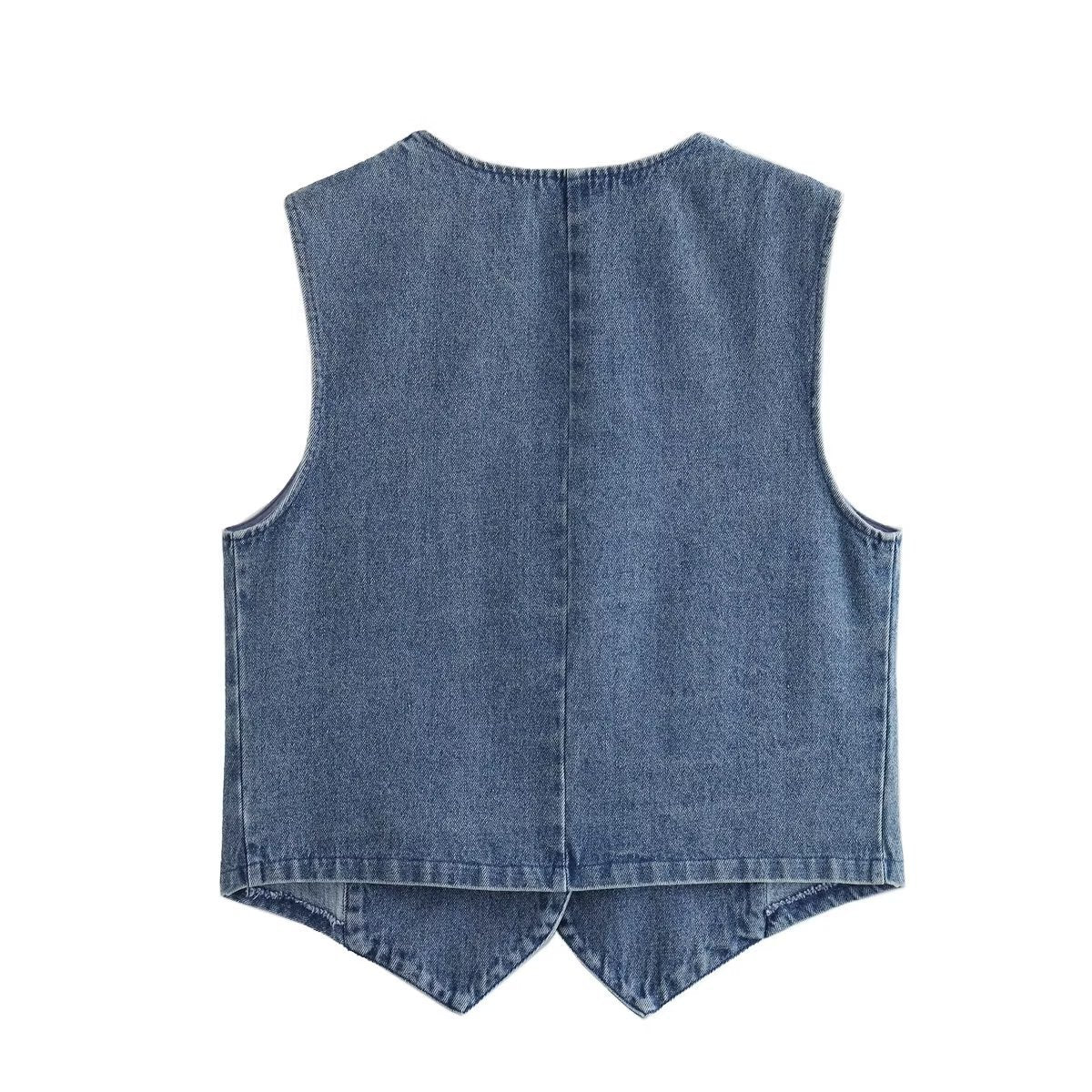 Fashion Denim Waistcoat Vest Women apparel & accessories