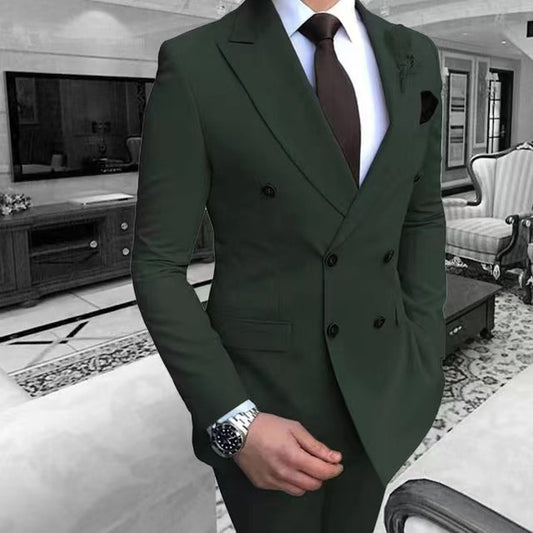 American Casual Suit Two-piece Set men's clothing