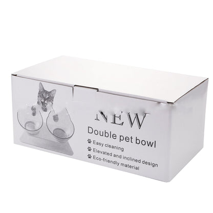 Non Slip Double Pet feeder Bowl With Raised Stand Pet feeder