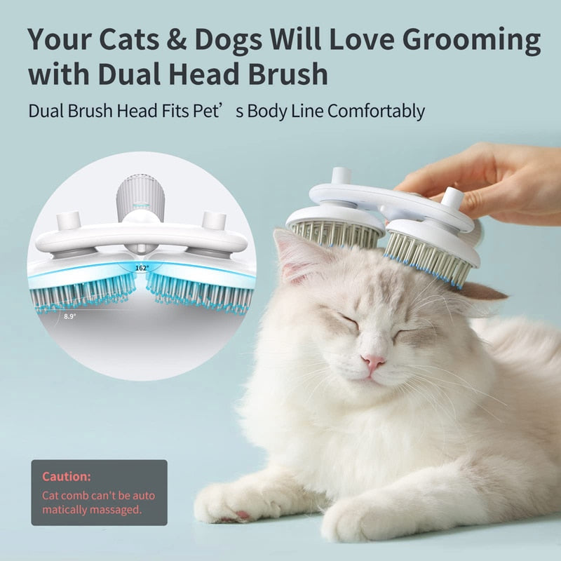 Negative Ion Self Cleaning Pet Hair Removal Brush Pet Hair brush