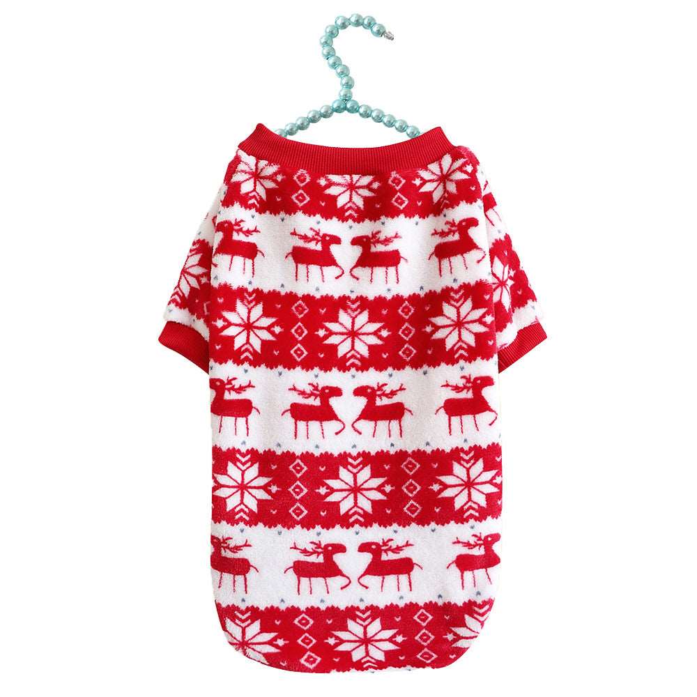 Winter Warm Padded Christmas Pet Sweater pet cloths