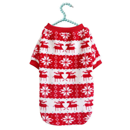 Winter Warm Padded Christmas Pet Sweater pet cloths