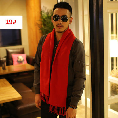 Men's Fashion Casual Warm Plaid Scarf Men's Scarves