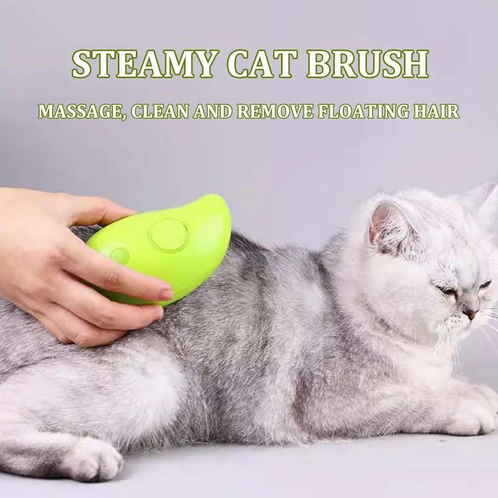 3 In 1 Steam Pet Brush Electric Spray Massage Brush Pet brush