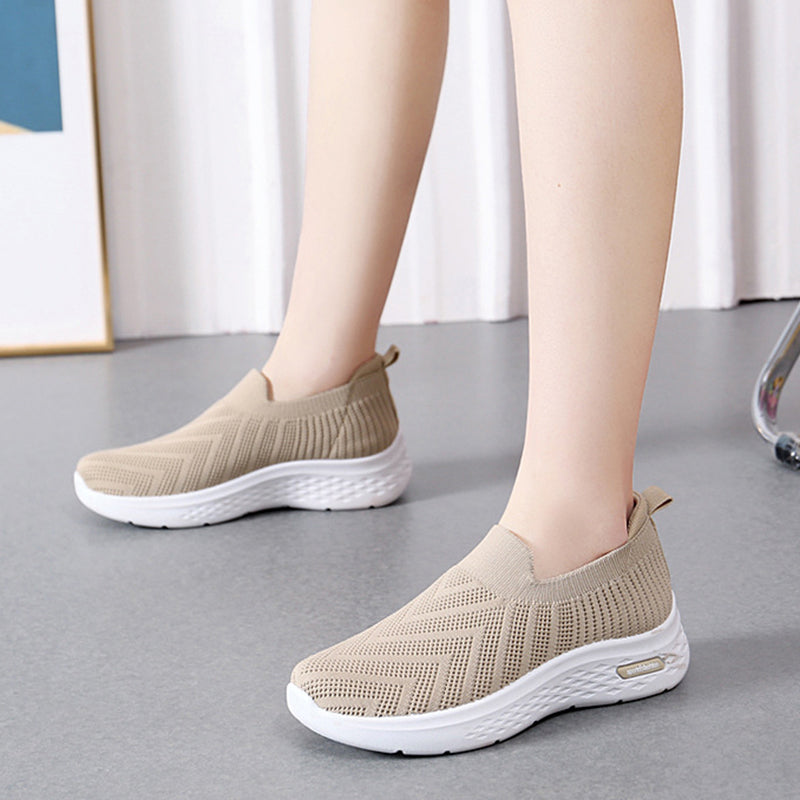 Casual Mesh Shoes Sock Slip On Flat Shoes For Women Shoes & Bags