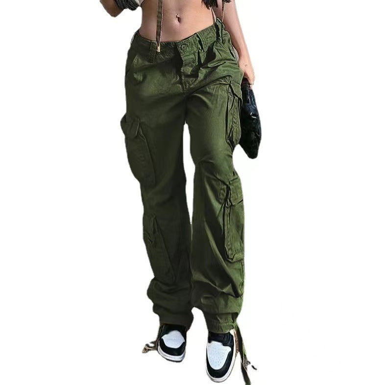 Street Hip-hop Trousers With Pockets Overalls apparels & accessories