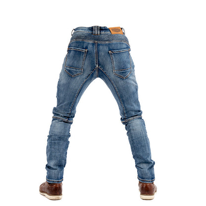 Men's And Women's High-elastic Motorcycle Jeans apparel & accessories