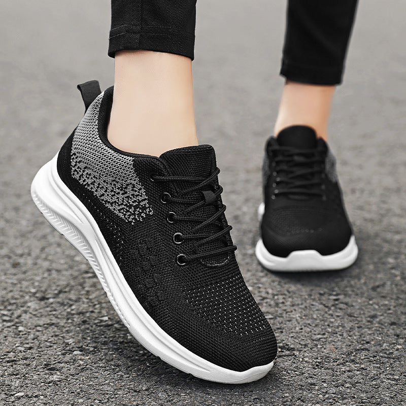 Lace-up Sneakers Light Breathable Flats Shoes Shoes & Bags