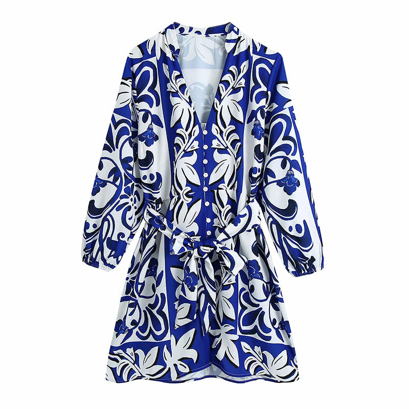 Women's Shirt-style  Long-sleeved Dress apparel & accessories