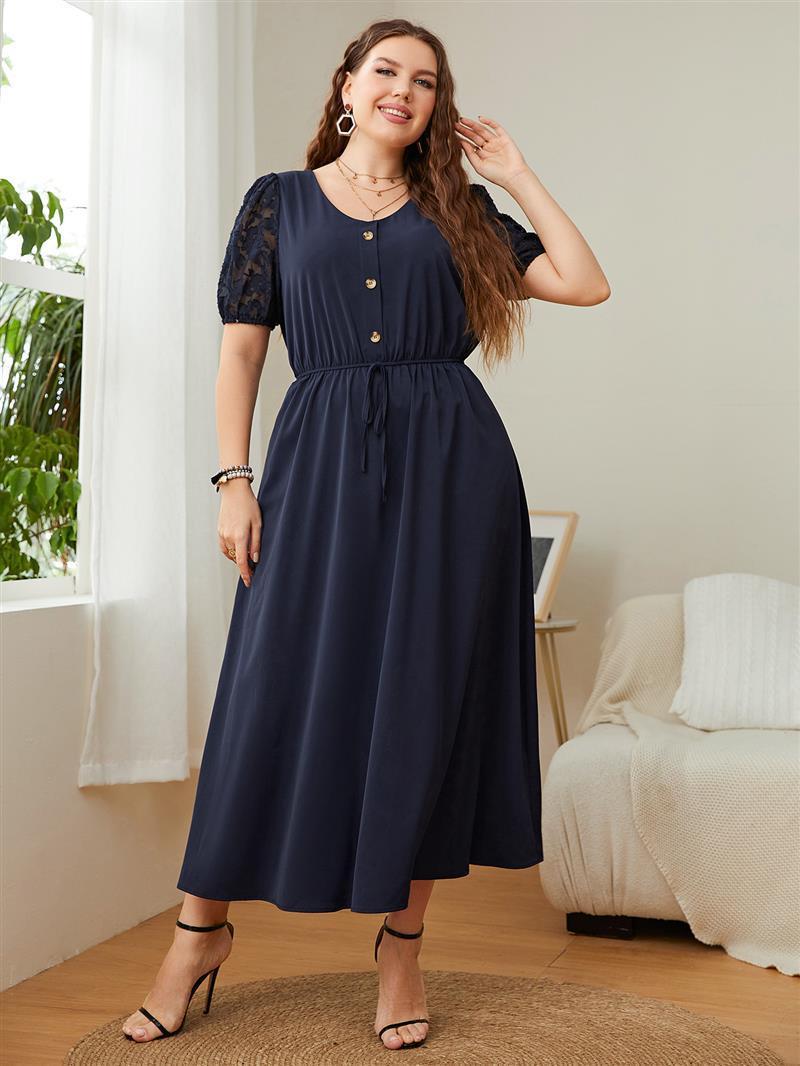 Black Fashion Personality Plus Size Women's Dress Dresses & Tops