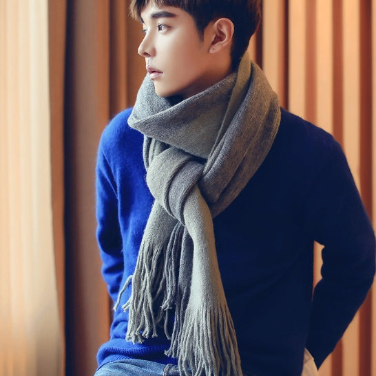 Men Scarves Can Match Colors Fashion Men's Scarves