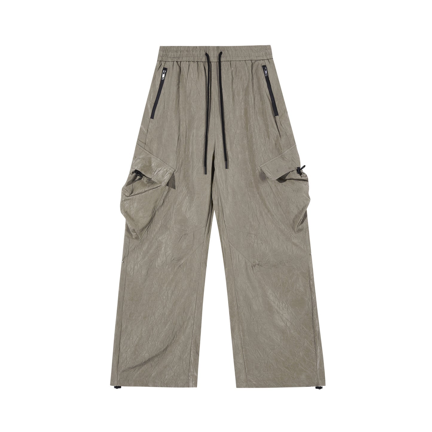 Vintage Crumpled Texture Loose Casual Paratrooper Pants Trousers apparel & accessories