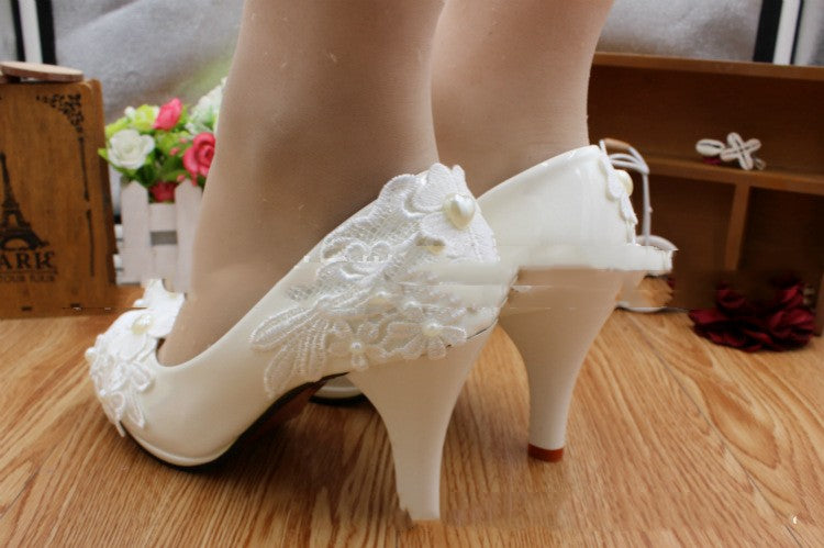 Waterproof Platform High Heel Wedding Shoes Shoes & Bags