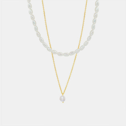 Double-Layered Freshwater Pearl Necklace apparel & accessories