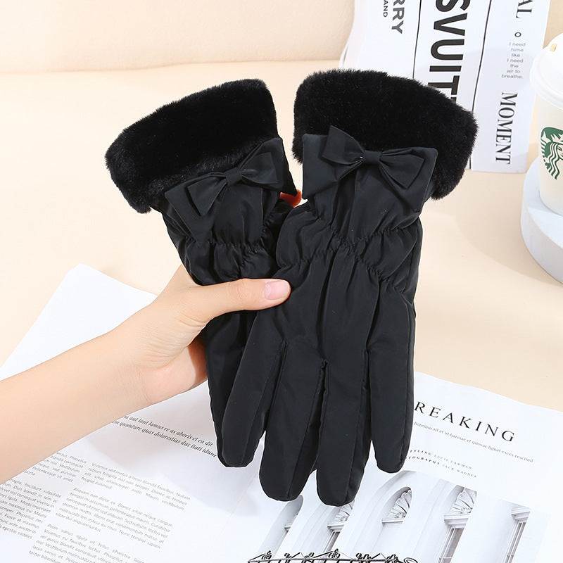 Warm Gloves Winter Women's Touch Screen Fleece-lined Thickened Accessories for women