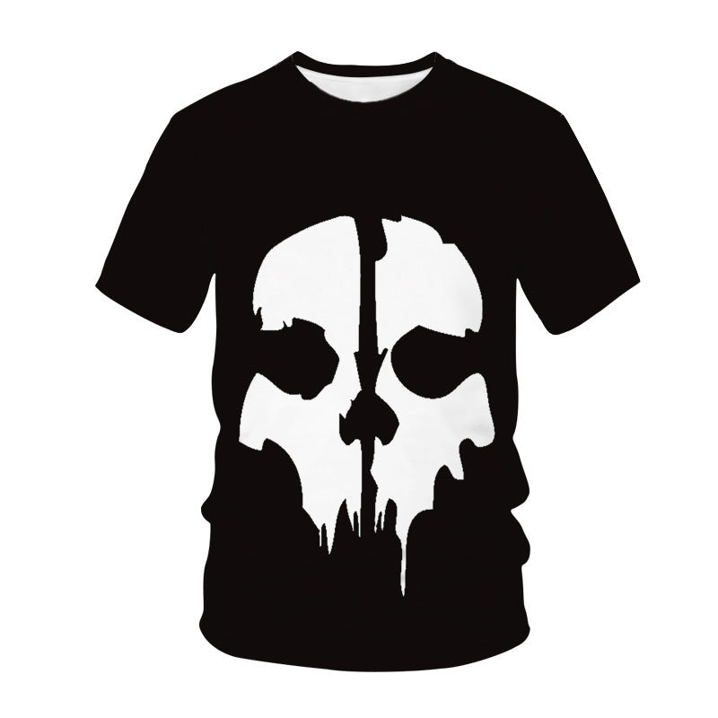 Skull Casual Short-sleeved Men's T-shirt T-Shirts & hoodies