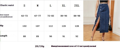 European And American Hot Girls Half Elastic Denim Cargo Pants Casual Skirt apparels & accessories