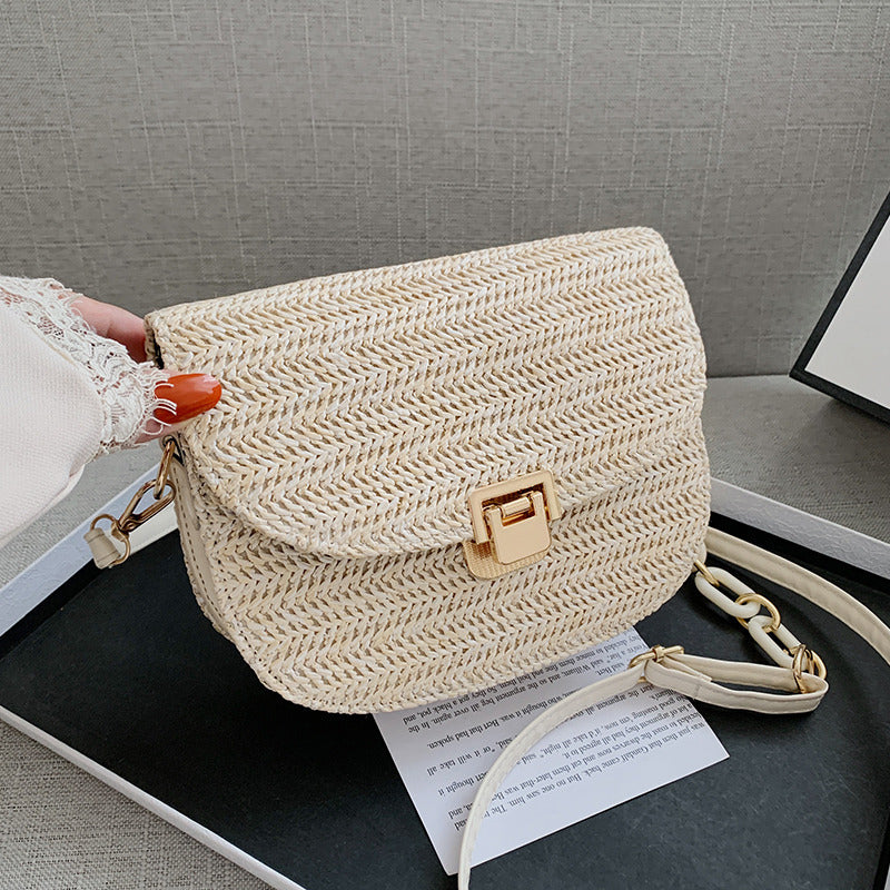 Women's Straw Texture Shoulder Bag apparel & accessories