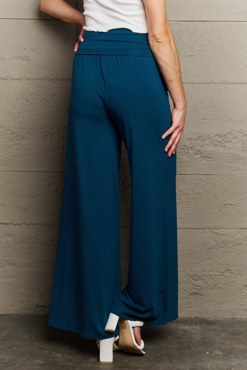 Culture Code My Best Wish Full Size High Waisted Palazzo Pants Bottom wear