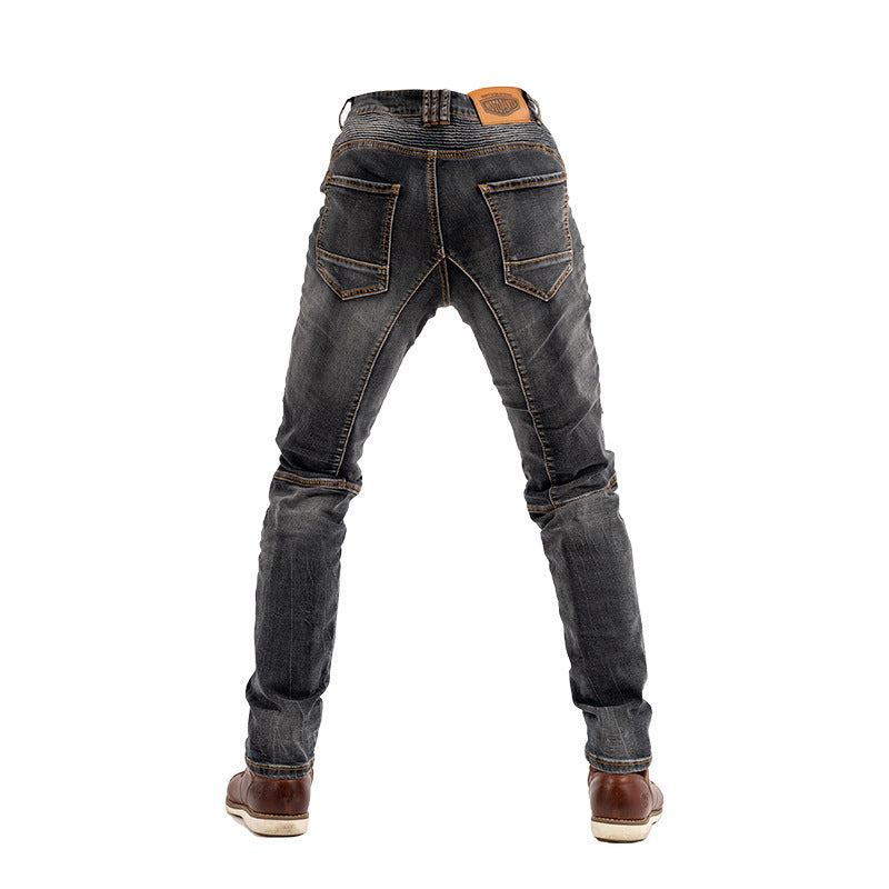 Men's And Women's High-elastic Motorcycle Jeans apparel & accessories