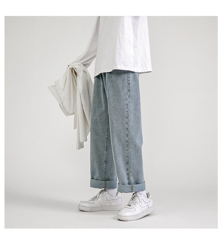 Wide Leg Jeans Men's Straight Loose Dad Jeans apparel & accessories