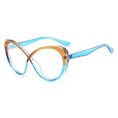 TR Contrasting Color Patchwork Anti Blue Light Glasses For Women apparel & accessories