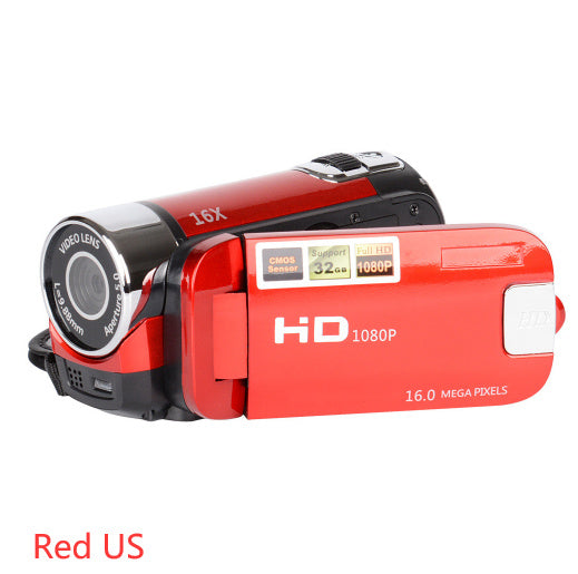 Vlog Camera 1080P Full HD 16 Million Pixel DV Camcorder Digital Video Camera Screen 16X Night Shoot Zoom Digital Zoom Gadgets