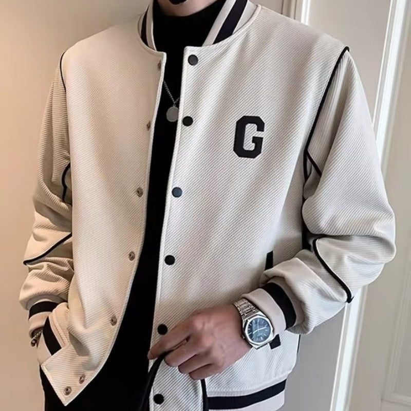 Men's Baseball Uniforms Casual Sports Cargo Coat men's clothing