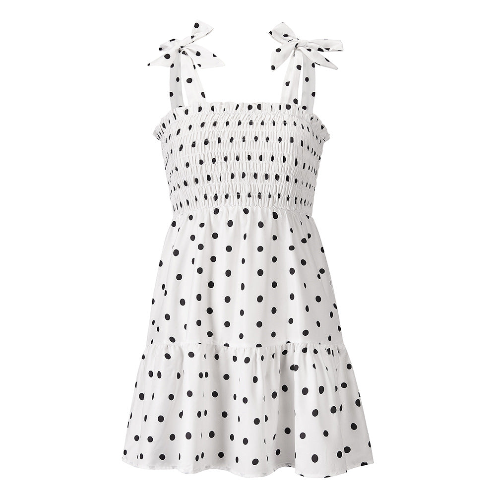 Dress Sexy Polka Dot Print Suspender Skirt apparel & accessories