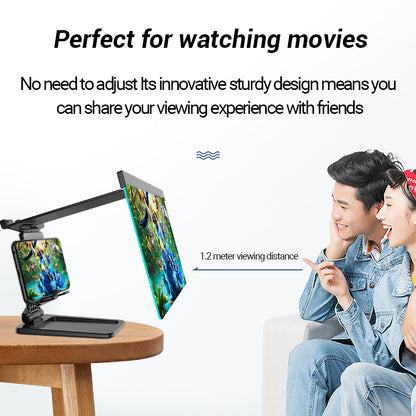 Compatible with Apple, 12 Inch Mobile Phone Screen Amplifier For IPad Movie Folding Shading 3D Screen Mobile Phone Amplifier Magnifier Cellphone Holder HOME