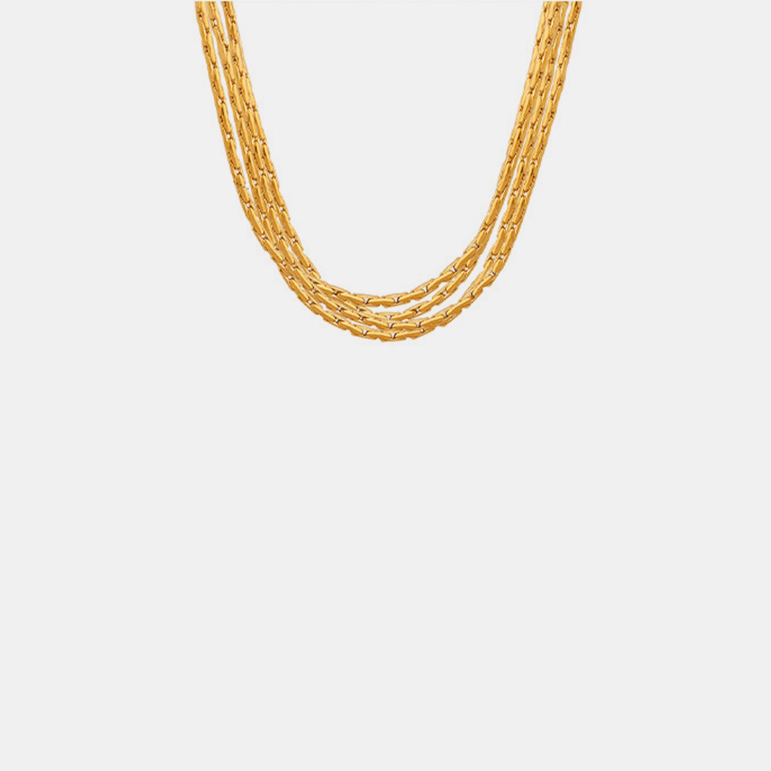 18K Gold-Plated Multi-Layer Clavicle Chain Necklace apparel & accessories