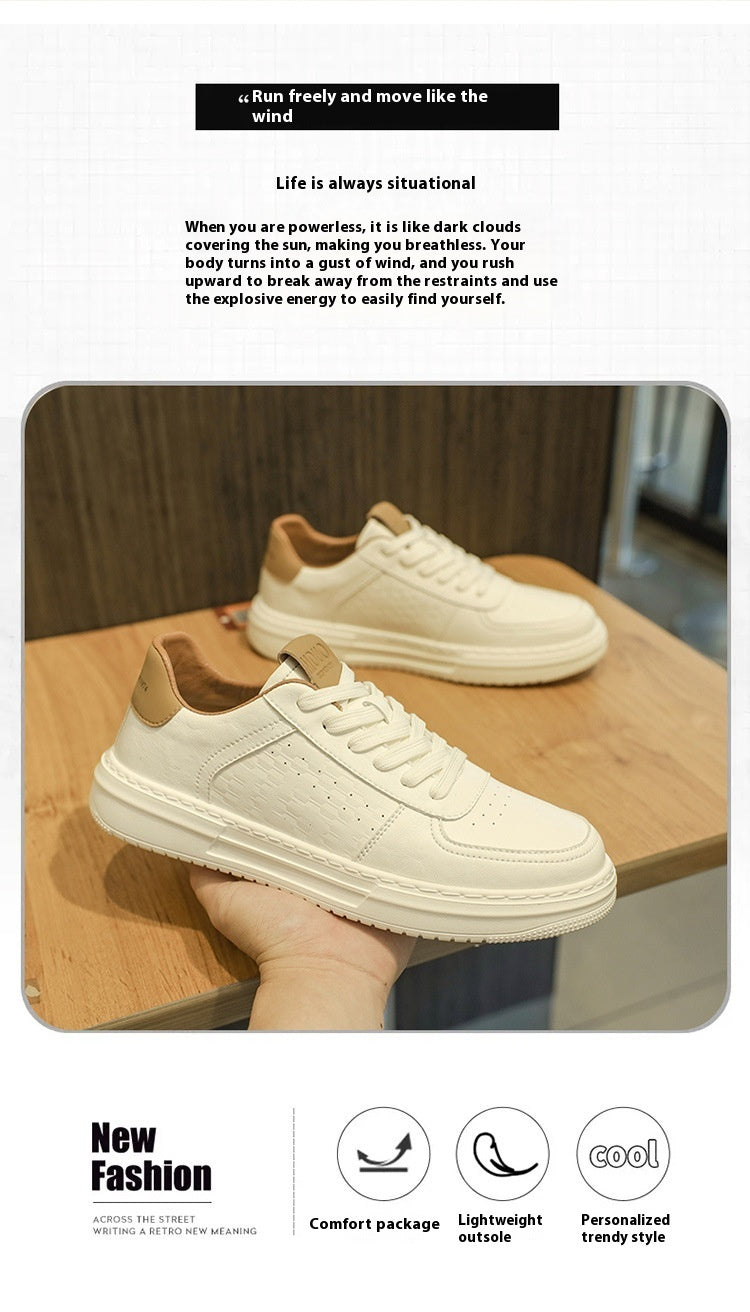 Men's Summer Breathable Casual Leather Shoes Shoes & Bags