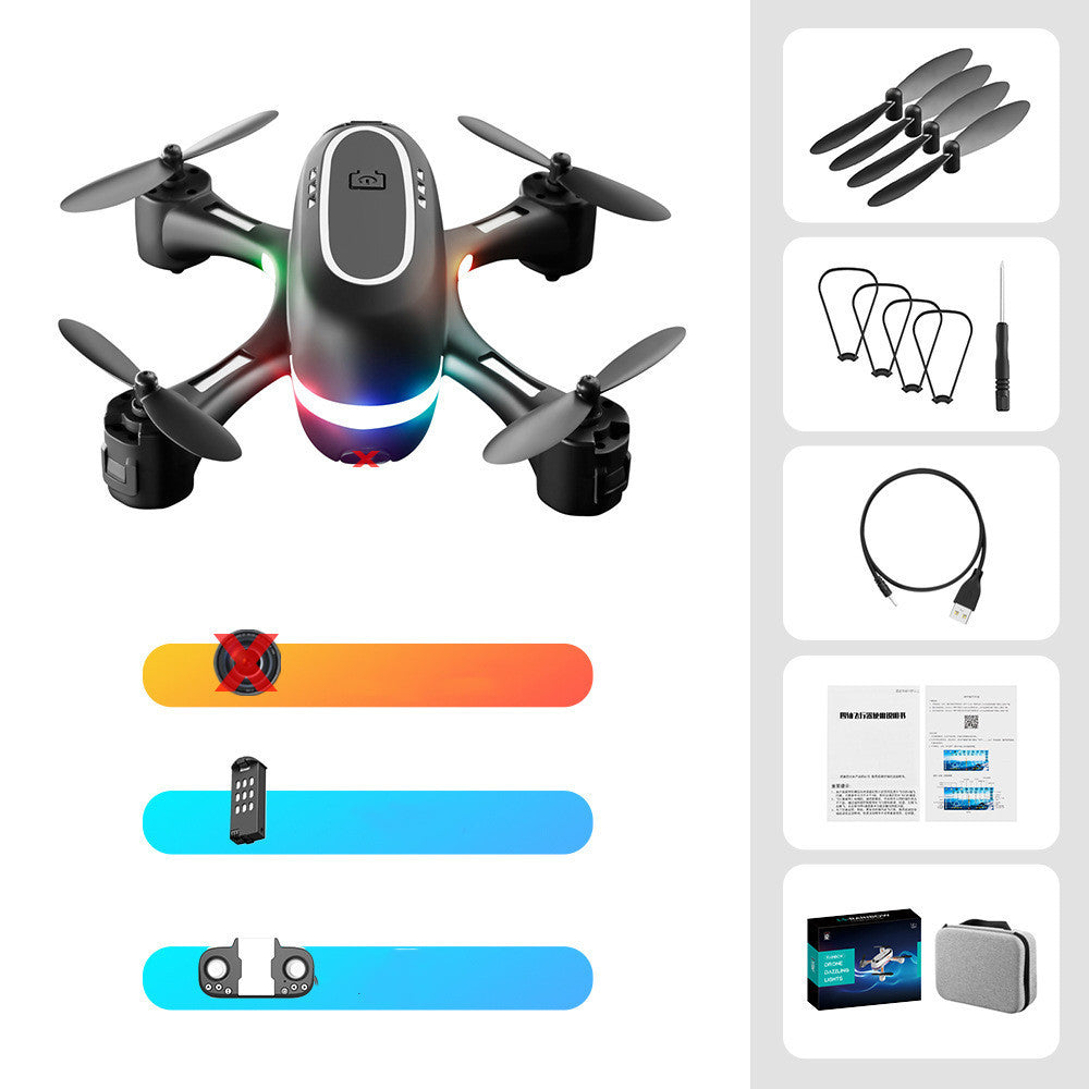 Mini Aerial Photography Gradient LED Remote Control Plane Gadgets