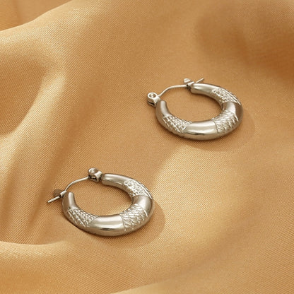 Titanium Steel Hoop Earrings apparel & accessories