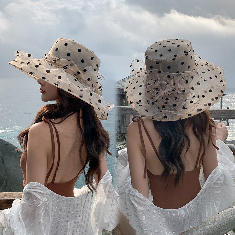 Style Women's Lace Folding Sun Hat apparel & accessories