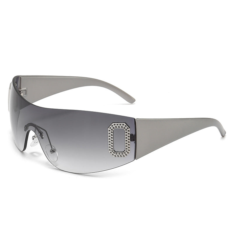 Letter Integrated Sun-proof Sunglasses apparels & accessories