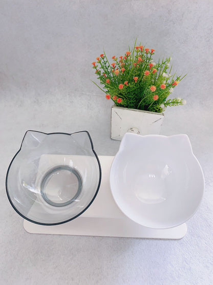 Non Slip Double Pet feeder Bowl With Raised Stand Pet feeder